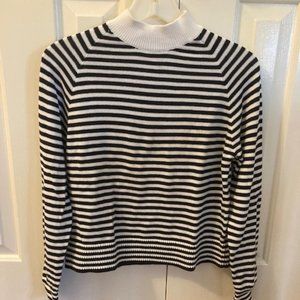 Everlane Black and White Striped Sweater